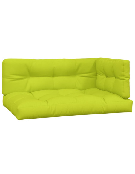 Cuscini per Pallet 3 pz Verde Intenso in Tessuto