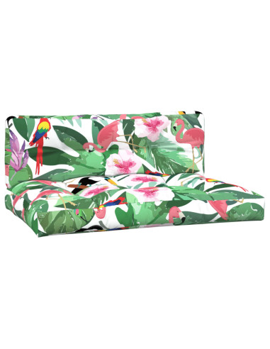 Cuscini per Pallet 2 pz Multicolori in Tessuto