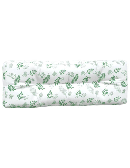 Cuscini per Pallet 2 pz Motivo a Foglie Tessuto