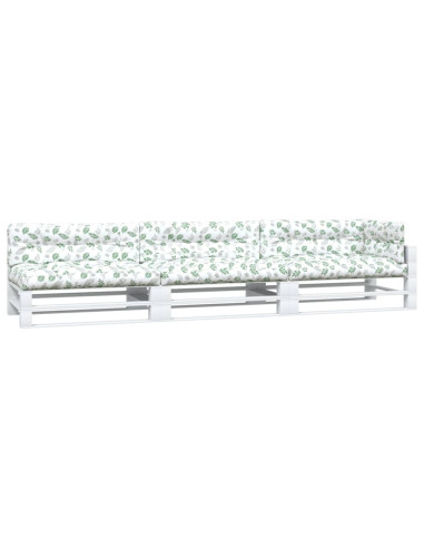 Cuscini per Pallet 7 pz Motivo a Foglie Tessuto