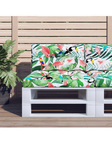 Cuscini per Pallet 2 pz Multicolori in Tessuto