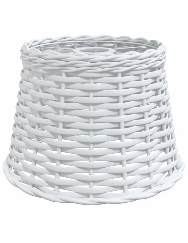 Paralume da Soffitto Bianco Ø25x17 cm in Vimini