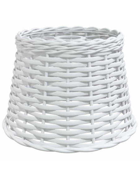 Paralume da Soffitto Bianco Ø25x17 cm in Vimini