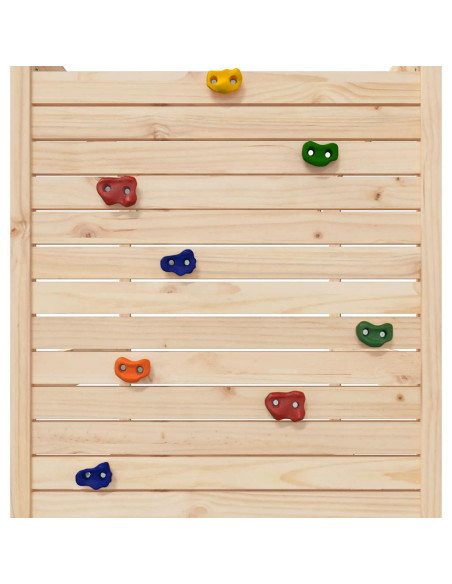 Set da Gioco da Esterno in Legno Massello di Pino