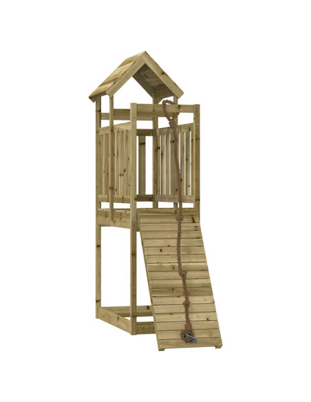 Casetta con Arrampicata in Legno di Pino Impregnato