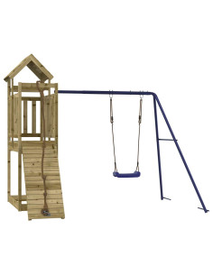 Set da Gioco da Esterno in Legno di Pino Impregnato