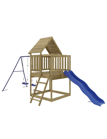 Set da Gioco da Esterno in Legno di Pino Impregnato