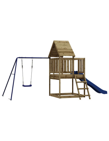 Set da Gioco da Esterno in Legno di Pino Impregnato