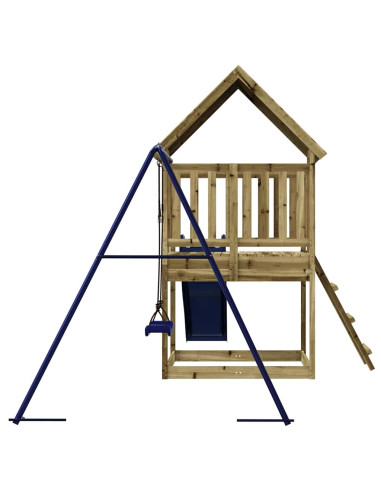 Set da Gioco da Esterno in Legno di Pino Impregnato