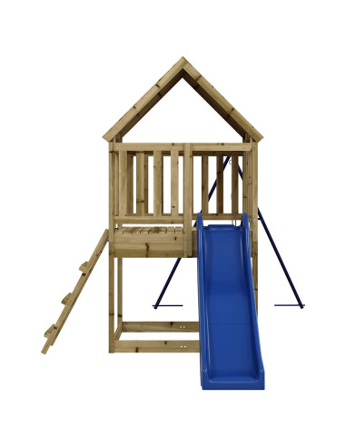 Set da Gioco da Esterno in Legno di Pino Impregnato