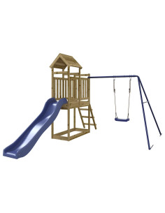 Set da Gioco da Esterno in Legno di Pino Impregnato