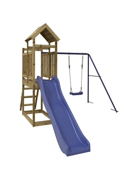 Set da Gioco da Esterno in Legno di Pino Impregnato