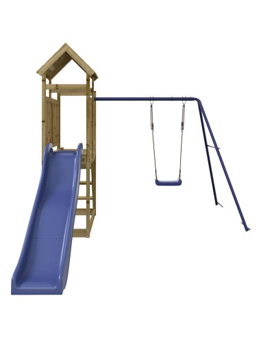 Set da Gioco da Esterno in Legno di Pino Impregnato