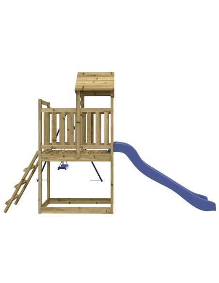 Set da Gioco da Esterno in Legno di Pino Impregnato