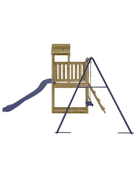 Set da Gioco da Esterno in Legno di Pino Impregnato