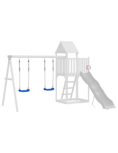 Seggiolini per Altalena con Corde 2 pz Blu 37x15 cm Polietilene