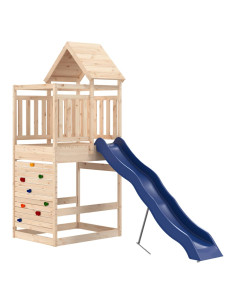 Set da Gioco da Esterno in Legno Massello di Pino