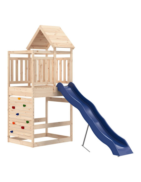 Set da Gioco da Esterno in Legno Massello di Pino