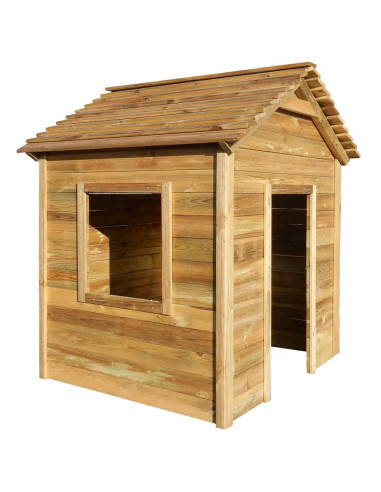 Casetta da Giardino per Bambini 120x120x146 cm in Legno di Pino