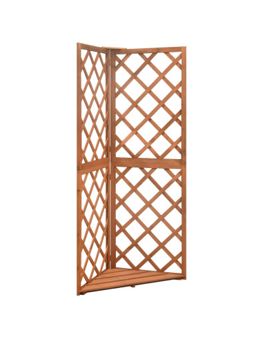 Graticcio Angolare 50x50x145 cm in Legno Massello di Abete