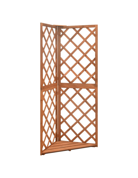 Graticcio Angolare 50x50x145 cm in Legno Massello di Abete