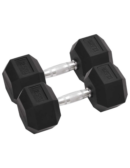 Manubri 2 pz 25 kg Totale in Ghisa