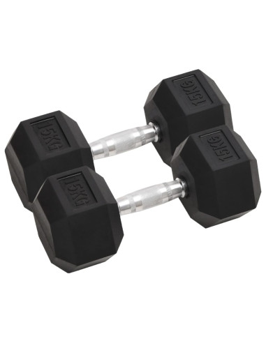 Manubri 2 pz 30 kg Totale in Ghisa