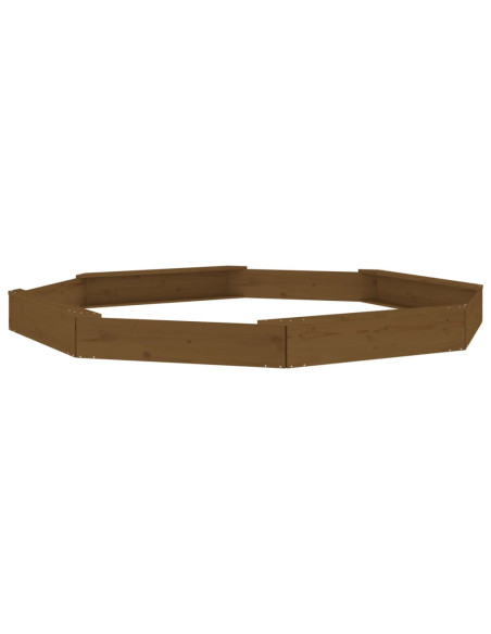 Sabbiera con Sedute Ambra Ottagonale in Legno Massello di Pino