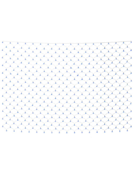 Luci di Natale a Rete Blu 3x3m 306 LED Interni Esterni