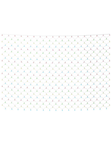 Luci di Natale Rete Colorate 3x2m 204 LED Interni Esterni