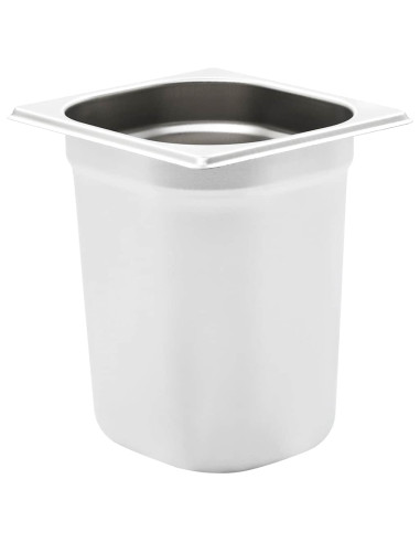 Contenitori Gastronorm 8 pz GN 1/6 200 mm in Acciaio Inox