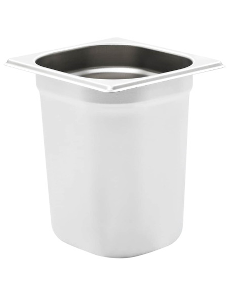 Contenitori Gastronorm 8 pz GN 1/6 200 mm in Acciaio Inox