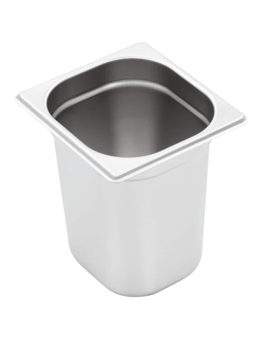 Contenitori Gastronorm 8 pz GN 1/6 200 mm in Acciaio Inox
