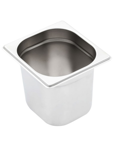 Contenitori Gastronorm 8 pz GN 1/6 150 mm in Acciaio Inox