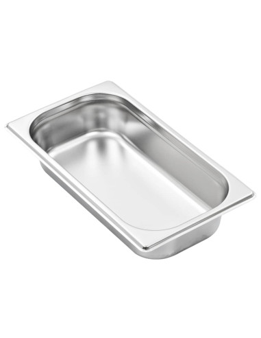 Contenitori Gastronorm 8 pz GN 1/3 65 mm in Acciaio Inox