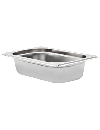 Contenitori Gastronorm 8 pz GN 1/4 65 mm in Acciaio Inox