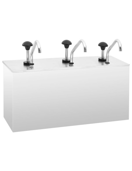 Distributore di Salsa in Acciaio Inossidabile 3 x 3,5 L