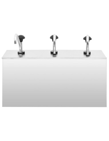 Distributore di Salsa in Acciaio Inossidabile 3 x 3,5 L