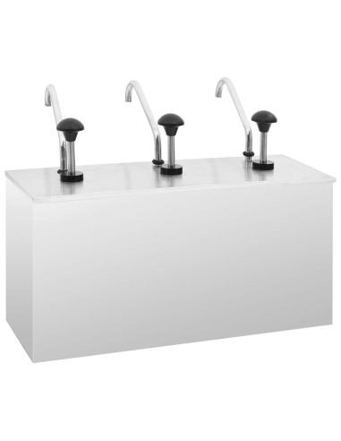 Distributore di Salsa in Acciaio Inossidabile 3 x 3,5 L