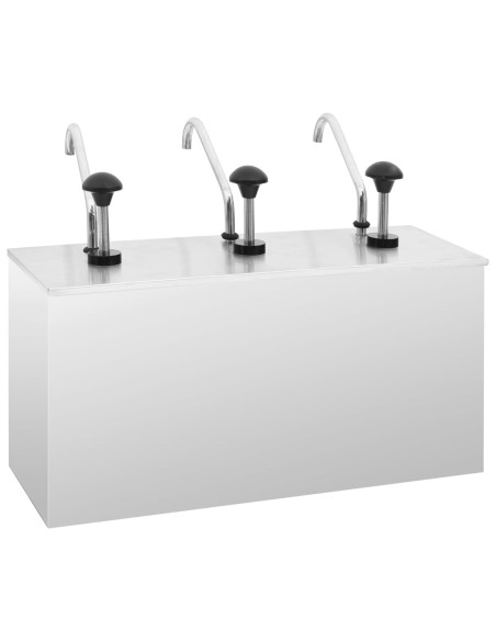 Distributore di Salsa in Acciaio Inossidabile 3 x 3,5 L