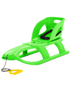 Slittino con Seduta Verde 102,5x40x23 cm in Polipropilene 2