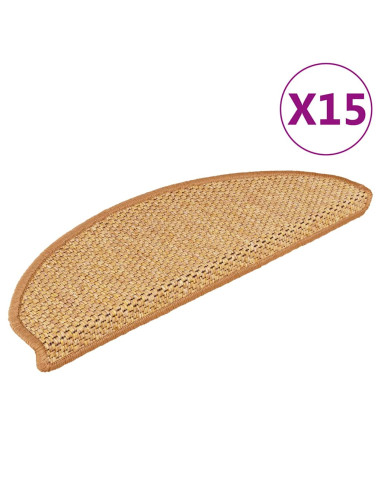 Tappeti Autoadesivi Scale Aspetto Sisal 15pz 65x21x4 Sisal