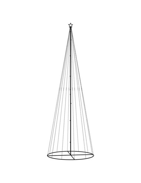 Albero di Natale a Cono Colorato 732 LED 160x500 cm