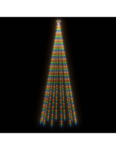 Albero di Natale a Cono Colorato 732 LED 160x500 cm