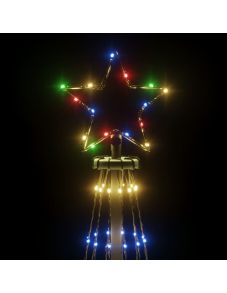 Albero di Natale a Cono Colorato 732 LED 160x500 cm