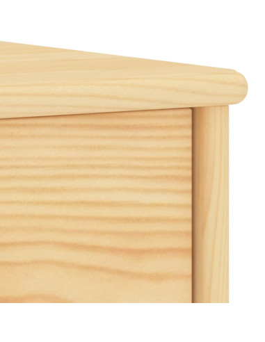 Comodino Naturale 35x30x40 cm in Legno Massello di Pino