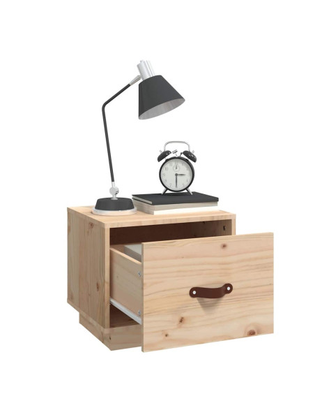 Comodino 40x34x35 cm in Legno Massello di Pino