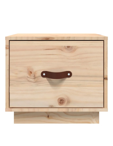 Comodino 40x34x35 cm in Legno Massello di Pino