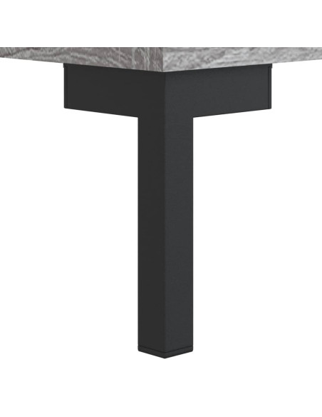 Comodino Grigio Sonoma 40x35x47,5 cm in Legno Multistrato