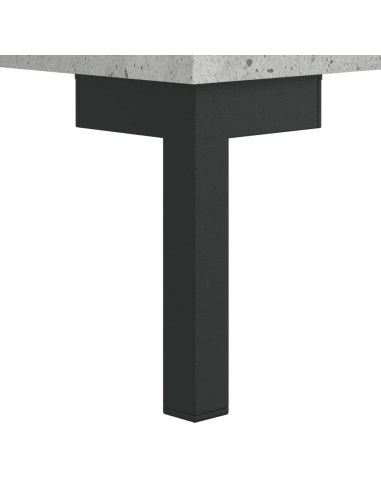 Comodino Grigio Cemento 40x35x47,5 cm in Legno Multistrato